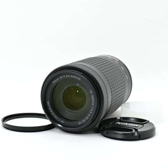並品 Nikon ニコン AF-P DX NIKKOR 70-300 mm f 4.5-6.3 G ED VR｜レンズ内小カビあり｜フィルター付属｜軽量 手ブレ補正付き望遠ズーム