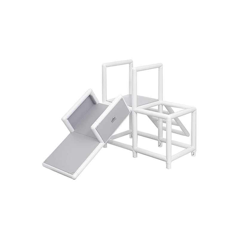 在庫 RiZKiZ ジャングルジム 滑り台 子供 コンパクト ミニ 2段 1歳 2歳 3歳 室内遊具 大型遊具 おもちゃ 玩具 すべりだい すべり台 ジム 組み立て簡単 組み換え 工具不要 屋内 家庭用 ステップ シェルフ シンプル 男の子 女の子 プ