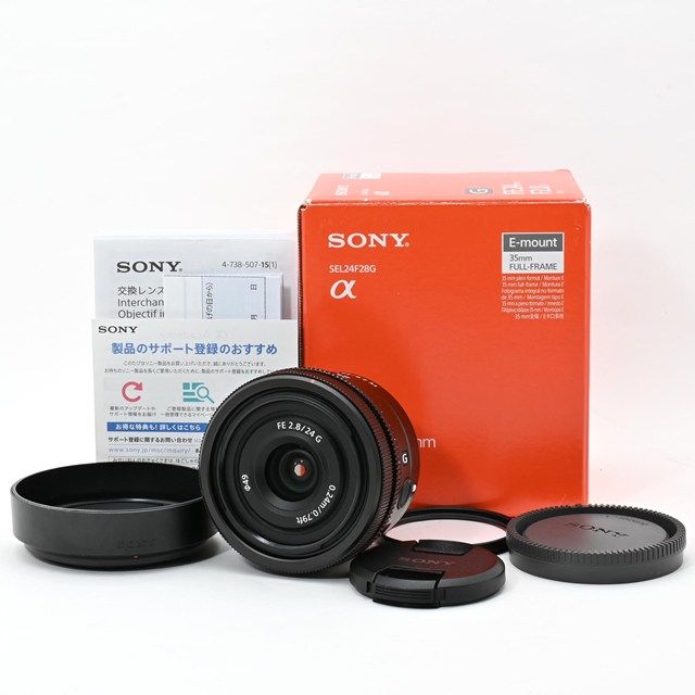 美品＞ SONY FE 24mm F2.8 G SEL24F28G｜元箱・フィルター・フード付