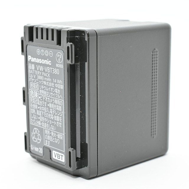 美品＞ Panasonic VW-VBT380 バッテリーパック｜使用感ほぼなし｜新品