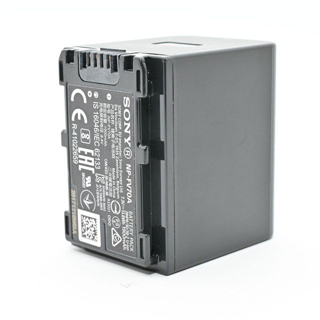 並品＞ SONY NP-FV70A バッテリーパック｜使用感あり｜まずまず綺麗