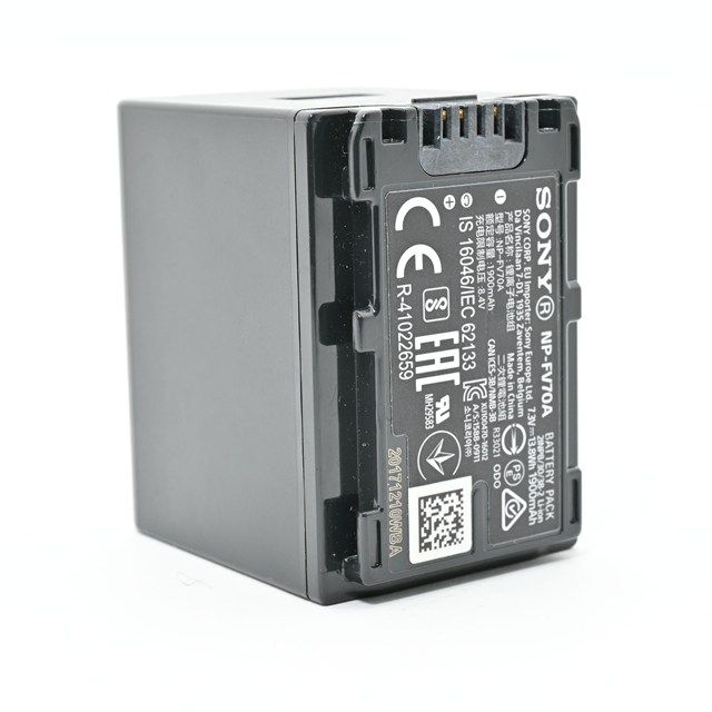 並品＞ SONY NP-FV70A バッテリーパック｜使用感あり｜まずまず綺麗