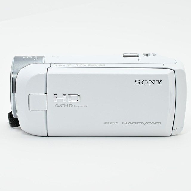 美品＞ SONY Handycam HDR-CX470 W ホワイト｜動作確認済｜外観美品
