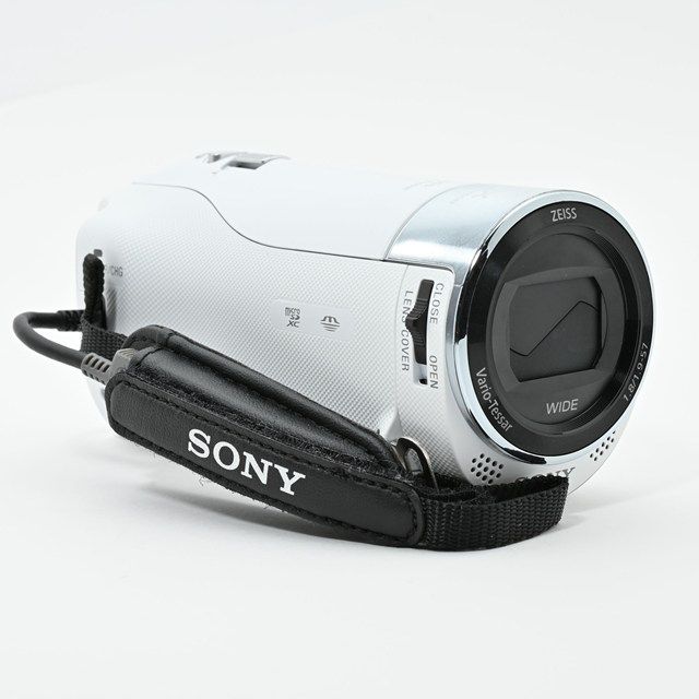 美品＞ SONY Handycam HDR-CX470 W ホワイト｜動作確認済｜外観美品