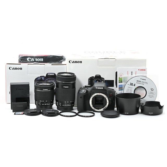 美品＞ Canon EOS Kiss X8i ダブルズームキット｜シャッター数1,273枚