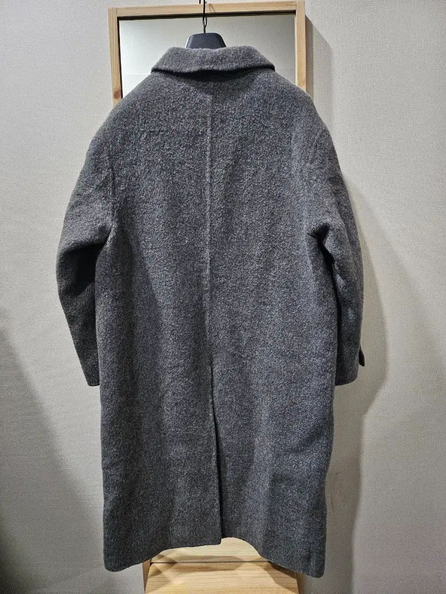 レディース 在庫処分Sale withyoon アルパカ 40 グレー ハンドメイドコート