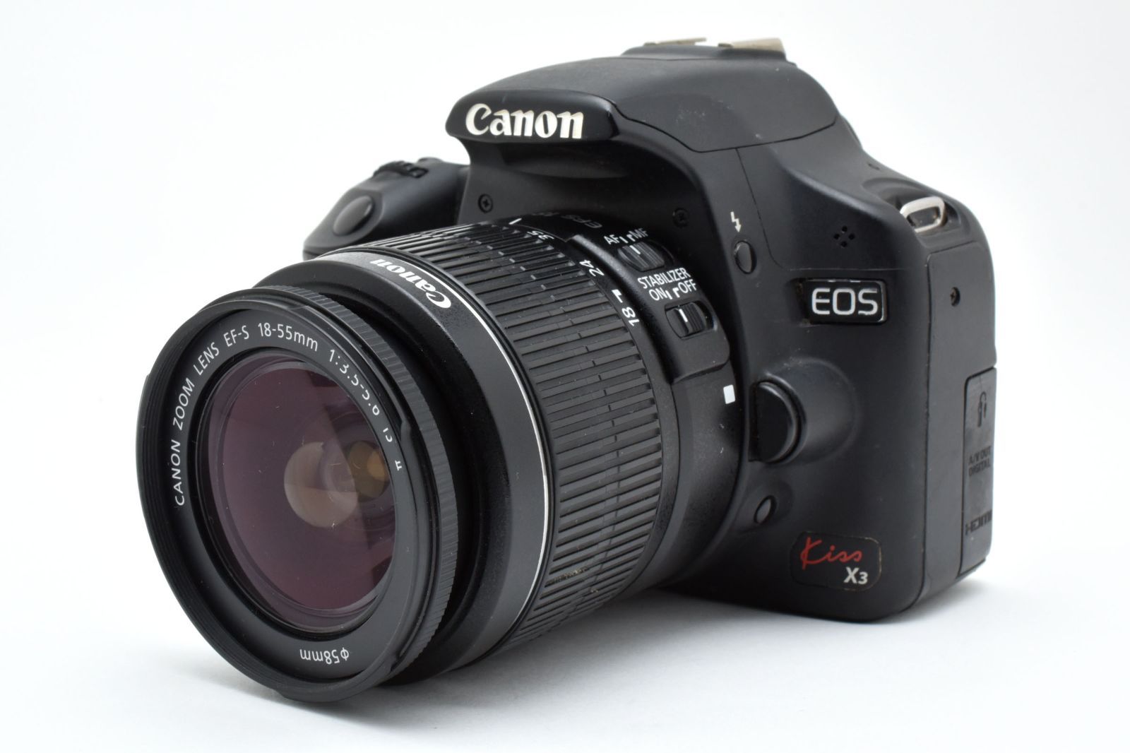 実用品 Canon EOS Kiss X 3 EF S 18 55 mm F 5 6 IS II 標準ズームレンズ