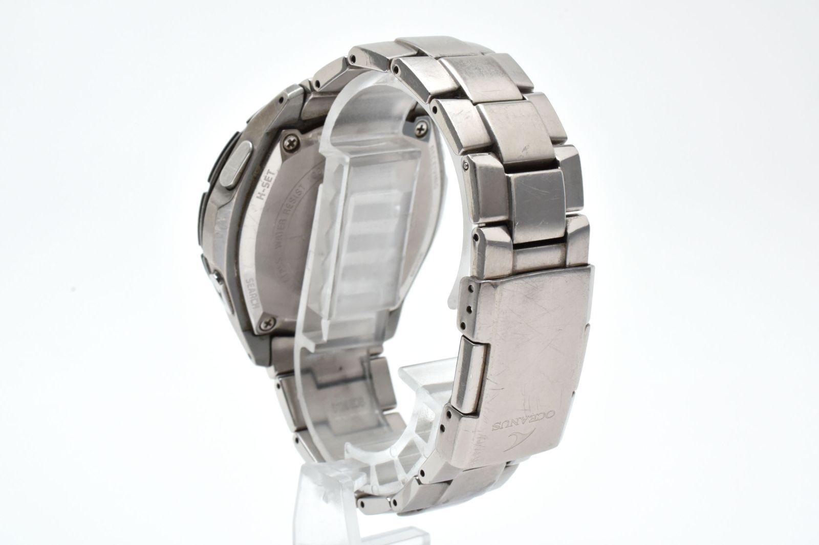  実用品 カシオ オシアナス カシャロ OCW P 100 TD 7 AJF ソーラー電波 メンズ 腕時計 チタン 金属ベルト 時計