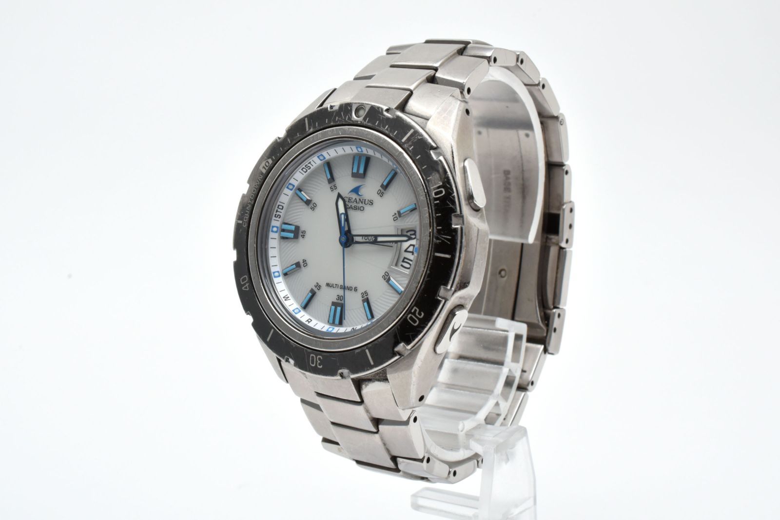 実用品 カシオ オシアナス カシャロ OCW P 100 TD 7 AJF ソーラー電波 メンズ 腕時計 チタン