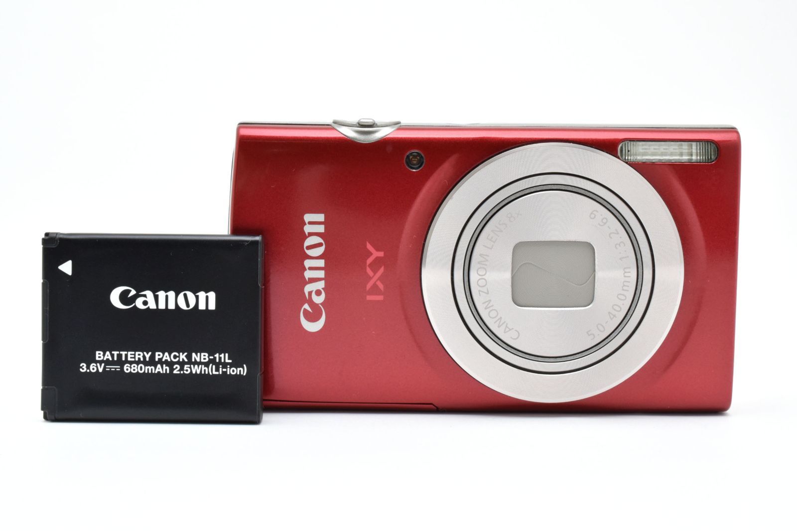 返品保証】☆極上美品☆ キャノン Canon IXY 200 レッド 8x コンパクト