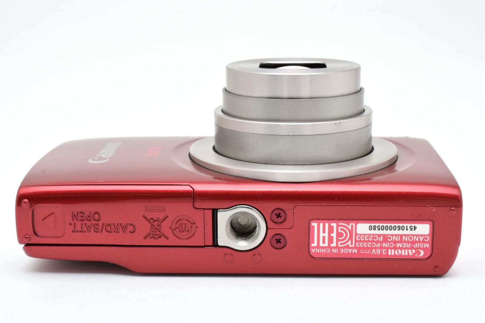 返品保証】☆極上美品☆ キャノン Canon IXY 200 レッド 8x コンパクト