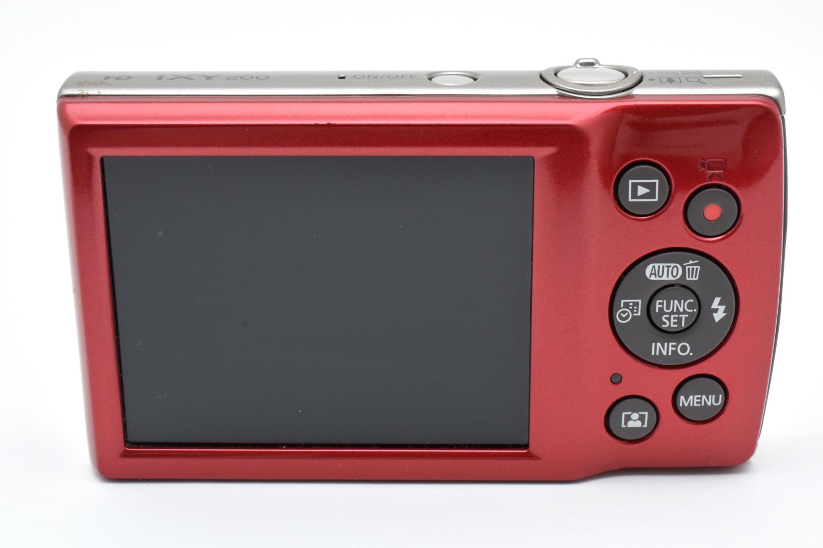 返品保証】☆極上美品☆ キャノン Canon IXY 200 レッド 8x コンパクト