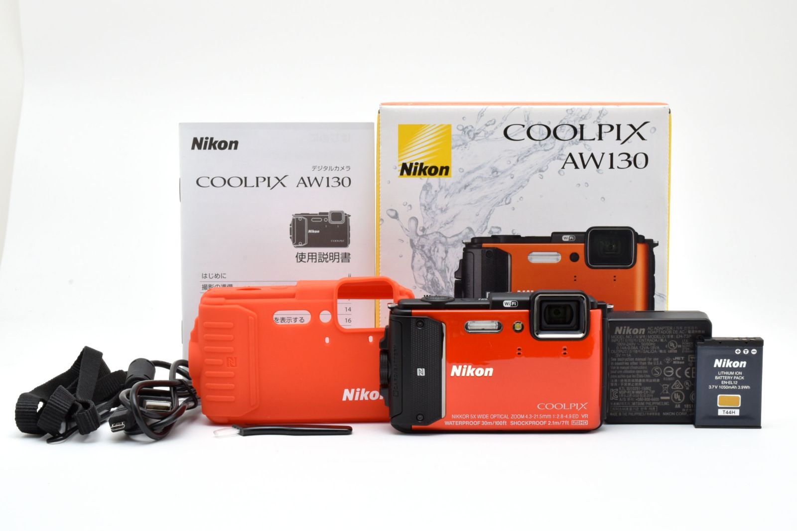 返品保証】☆新品級☆ ニコン Nikon COOLPIX AW130 オレンジ
