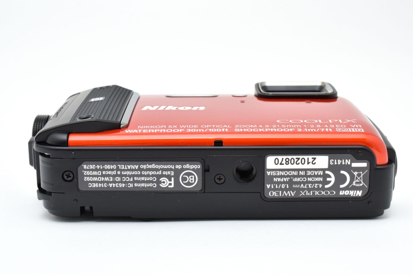 返品保証】☆新品級☆ ニコン Nikon COOLPIX AW130 オレンジ