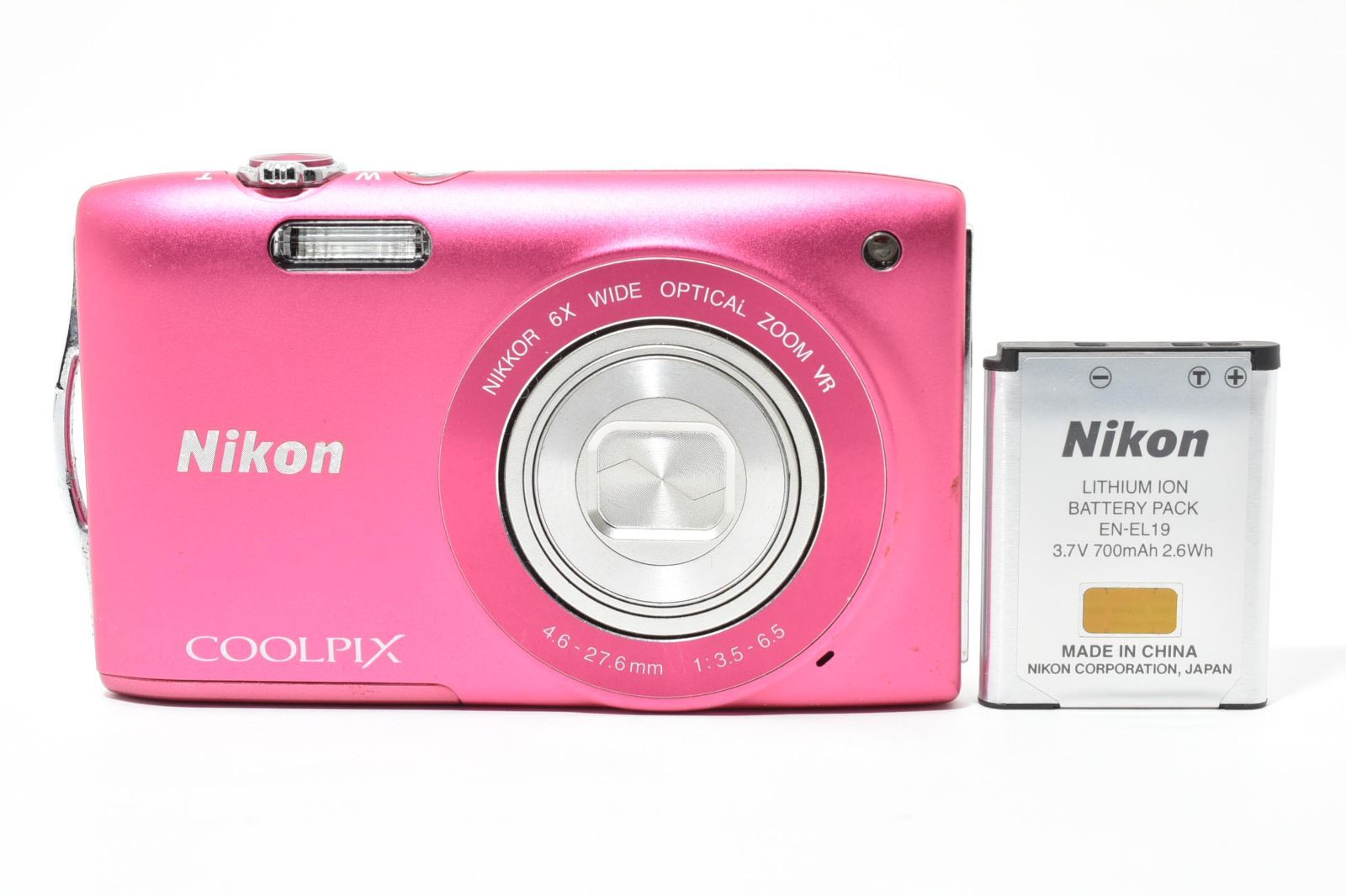 返品保証】☆実用品☆ ニコン NIKON COOLPIX S3300 ピンク コンパクト