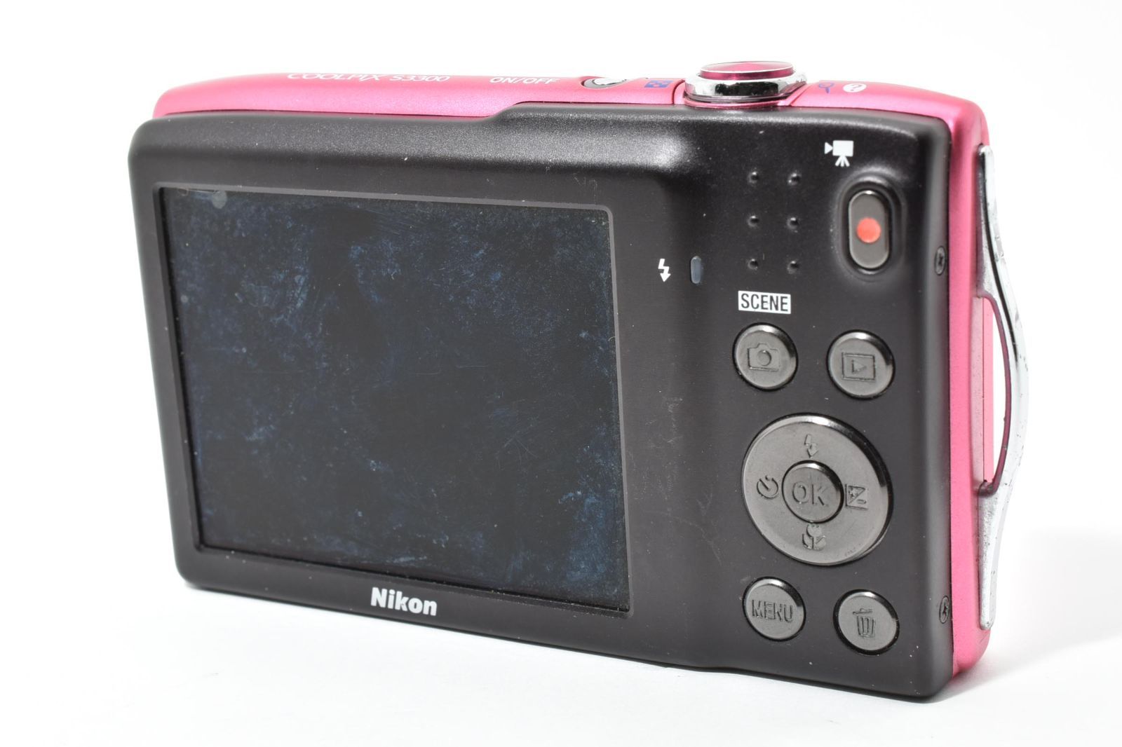 返品保証】☆実用品☆ ニコン NIKON COOLPIX S3300 ピンク コンパクト