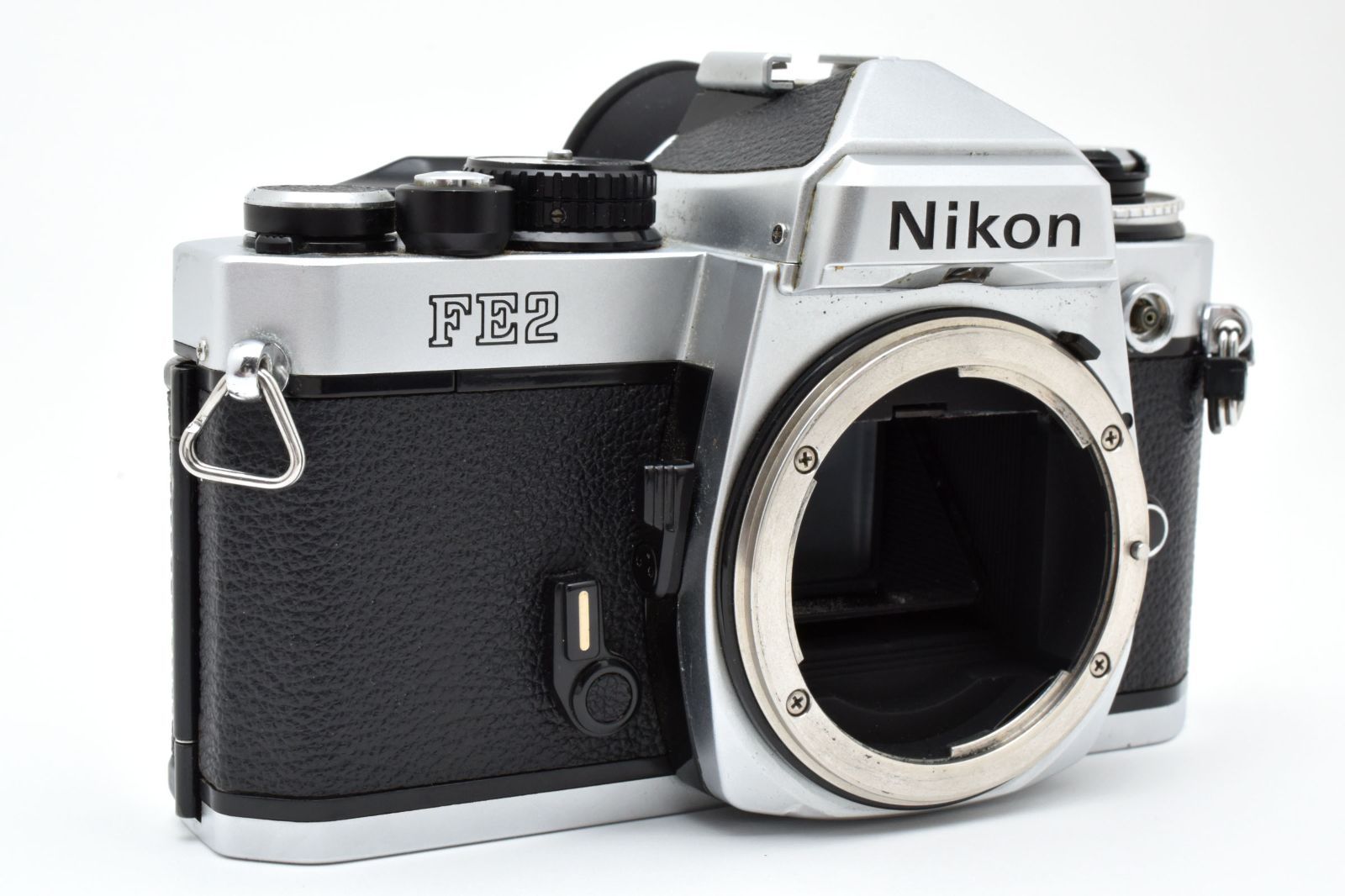 返品保証】☆実用品☆ Nikon ニコン FE2 シルバー フィルム一眼レフ