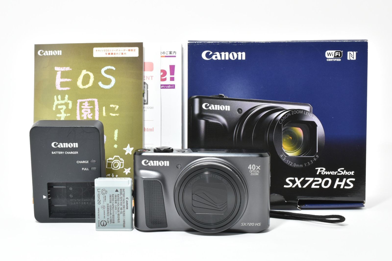 返品保証】☆極上美品☆ キヤノン Canon PowerShot SX720 HS ブラック