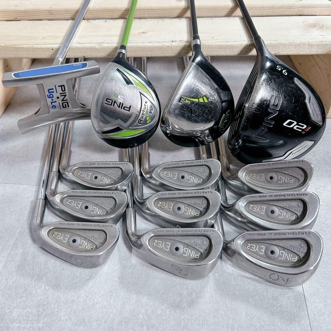 V455 ピン メンズ ゴルフ クラブ セット 14点 13本 初心者 クール