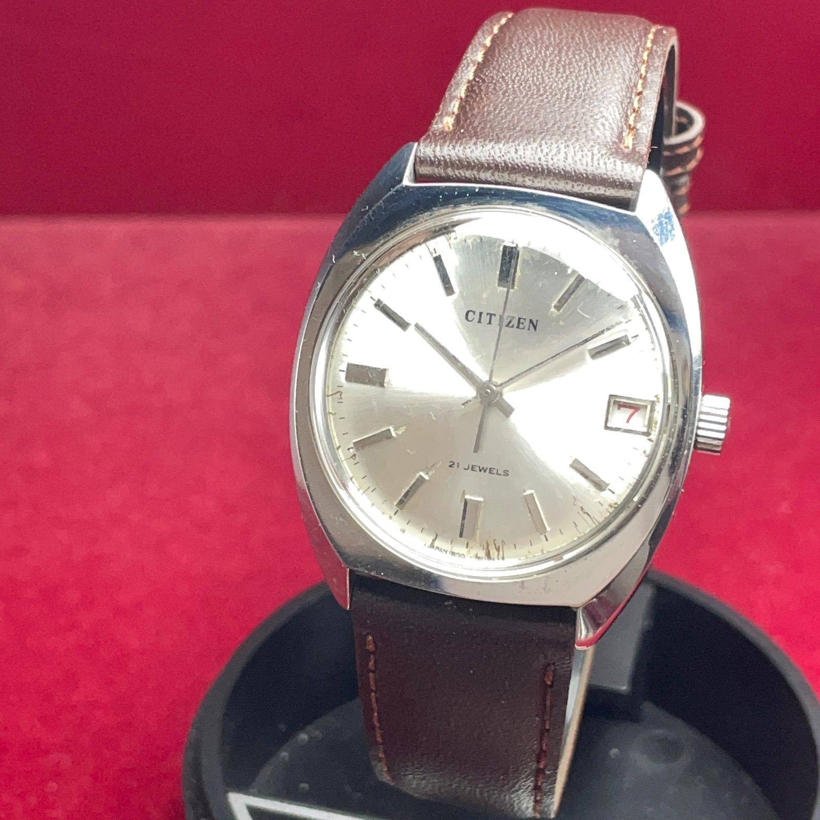 アンティークCITIZEN腕時計 ☆未使用保管品 1965年製 CITIZEN 手巻き 21石 純正CTZリューズ