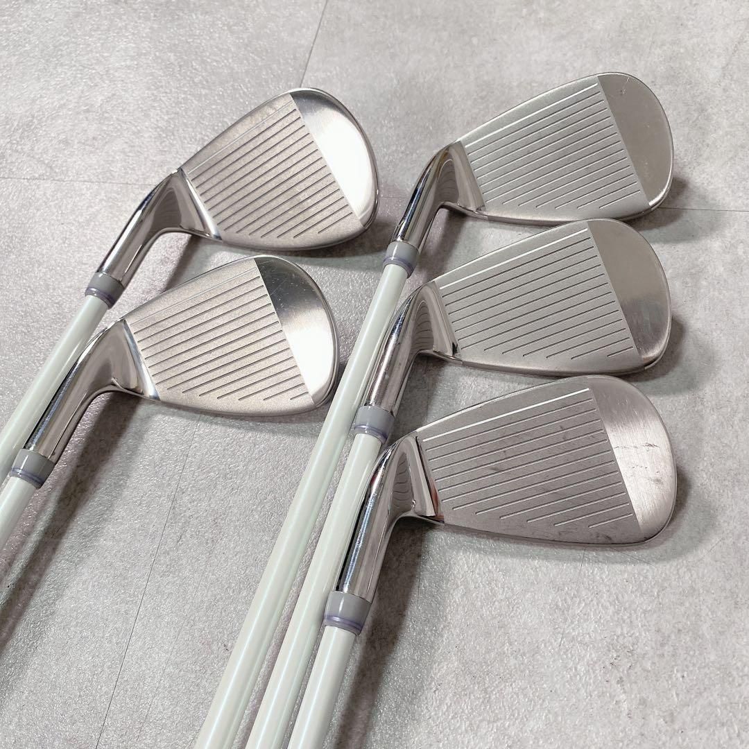 V447 レディース ゴルフ クラブ セット 水色 白 ニューバランス