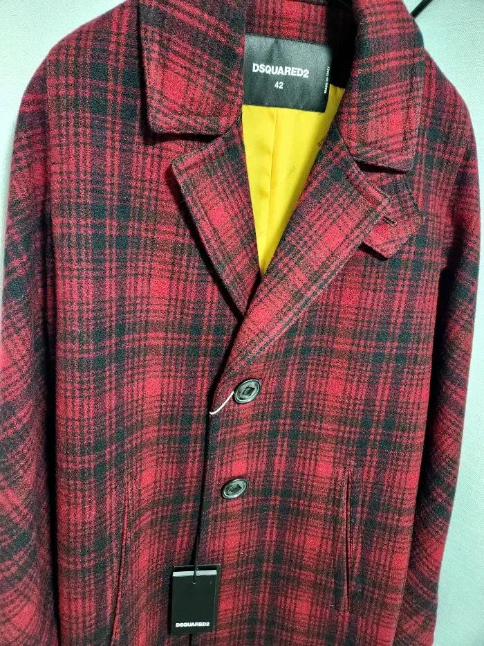 DSQUARED2 チェックコート - メルカリ