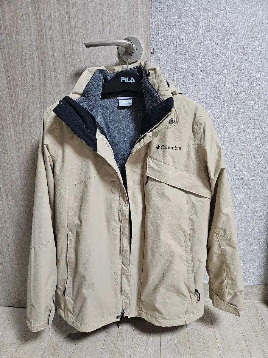 コロンビア ブガブ フリース インターチェンジ ジャケット L ベージュ