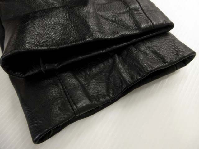 Aero エアロレザー ストレート 革パン 黒 エアロレザー AEROLEATHER