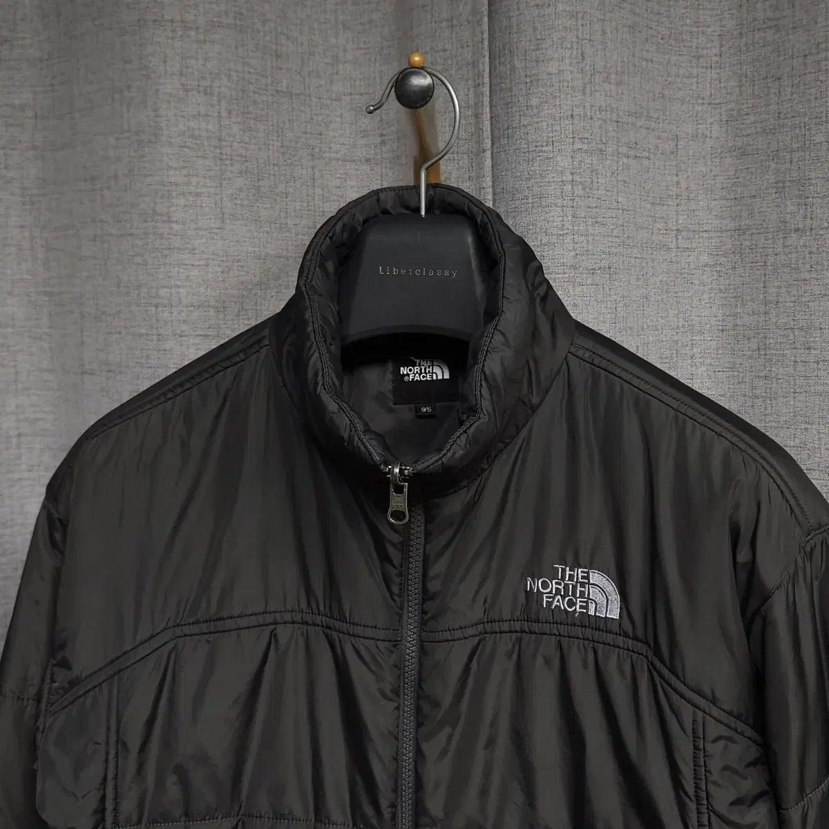 95 THE NORTH FACE ザノースフェイス ライナー 兼用 軽量 ダウン チャコール
