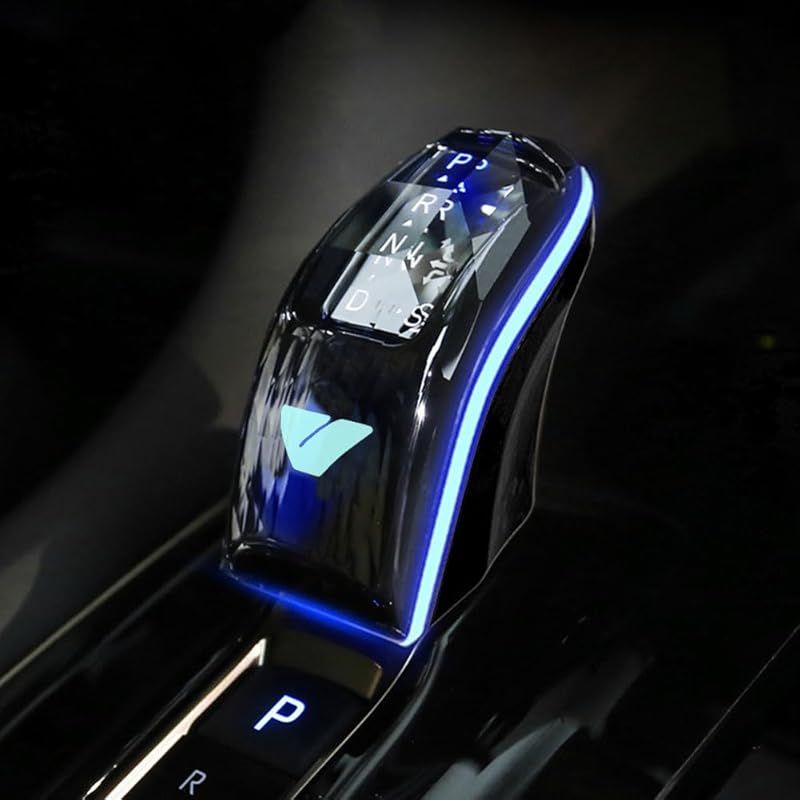 在庫 トヨタ ヴェルファイア 40系 設計 シフトノブ シフトレバー クリスタル LED発光 変換 ロゴ付き 内装 ドレスアップ 交換パーツ ピアノブラック