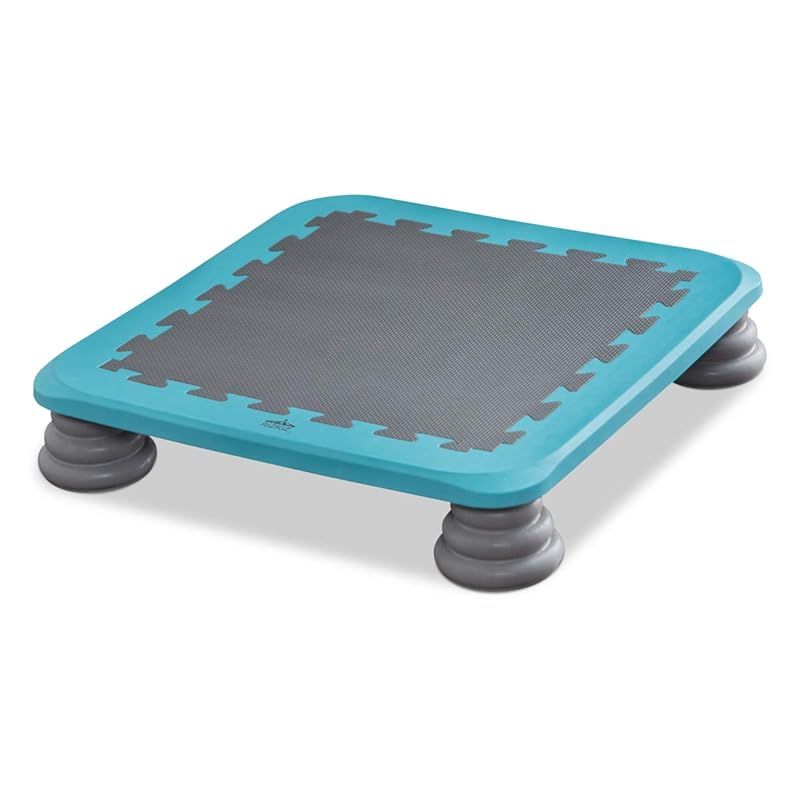 在庫 RiZKiZ ジャンピングボード ブルー ボード型トランポリン ジャンプ 室内用 耐荷重100 kg ンス感覚 体幹 筋力 トレーニング 静音 安全 フィットネス 子供
