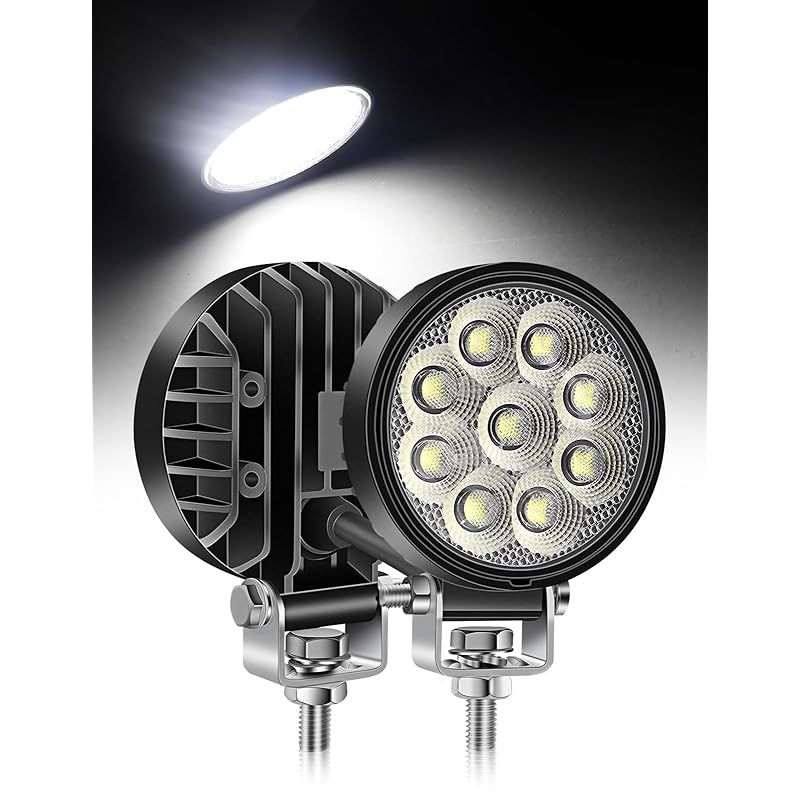 ワークライト 作業灯 集魚灯 27W 9発 LED 12V24V 広角 丸型 5個
