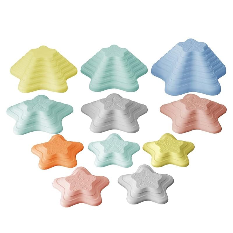 在庫 RiZKiZ ンスストーン 星型 11点セット 自由に並べて川石飛び ンス感覚 体幹 子供用 アスレチック 知育玩具 室内遊具 対象年齢2歳 おもちゃ