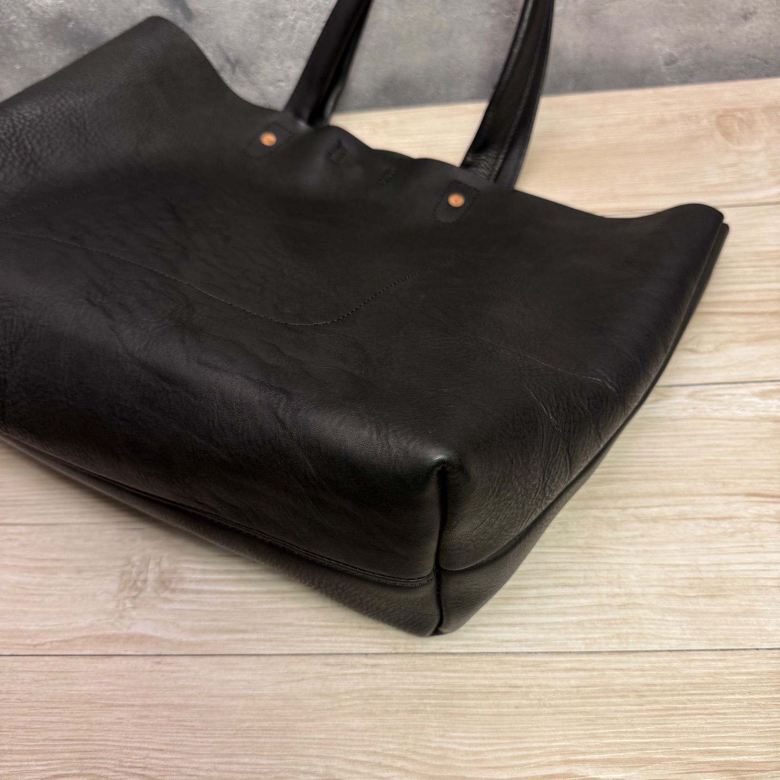 ✨極上レザー×名作コラボ✨ SLOW × BEAMS Bono Tote ボノトート 黒 