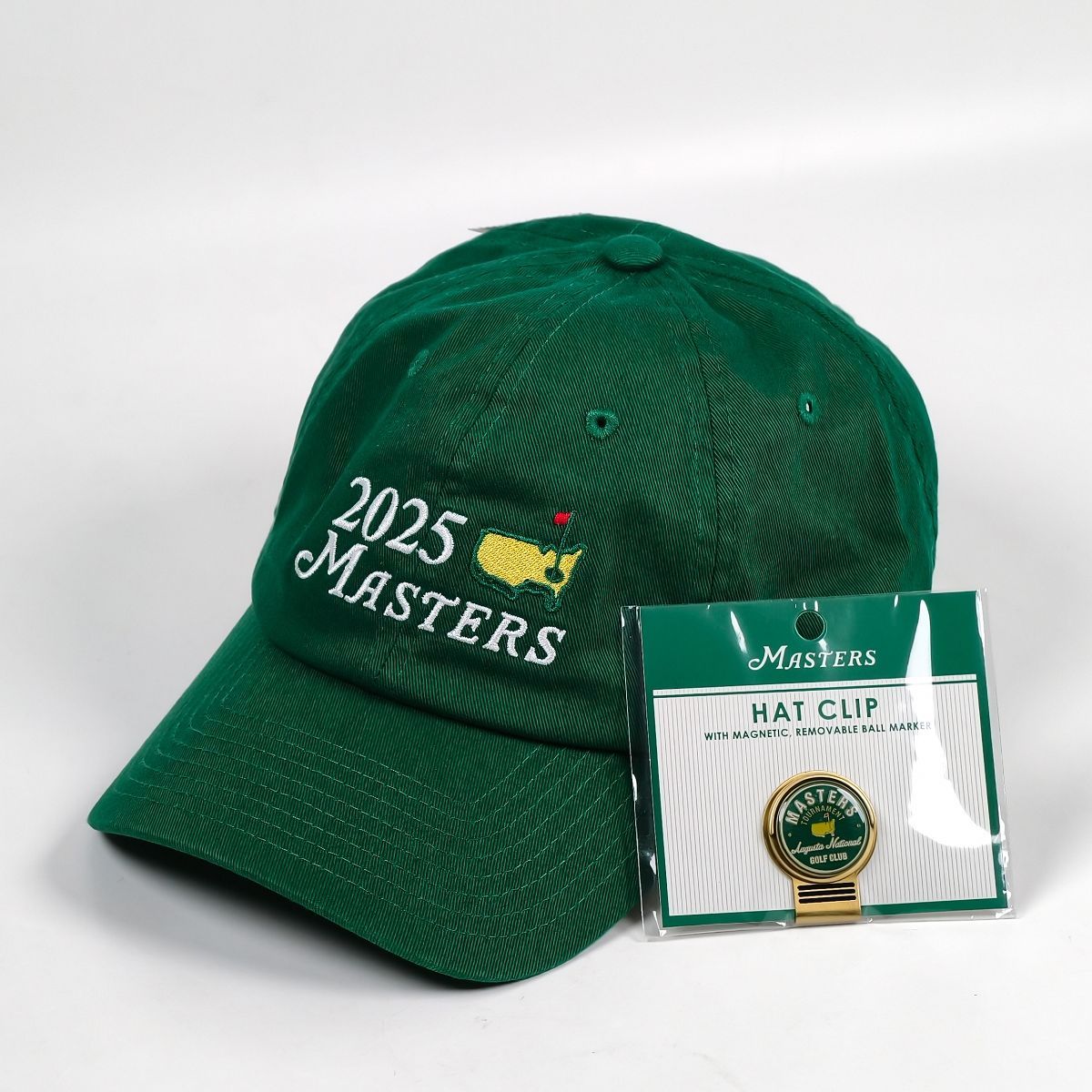 MASTERS TOURNAMENT 2025 グリーンキャップ ハットクリップ 公式記念