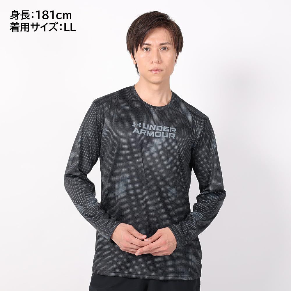 アンダーアーマー UA TECH LS PRINTED Black MD ブラック M