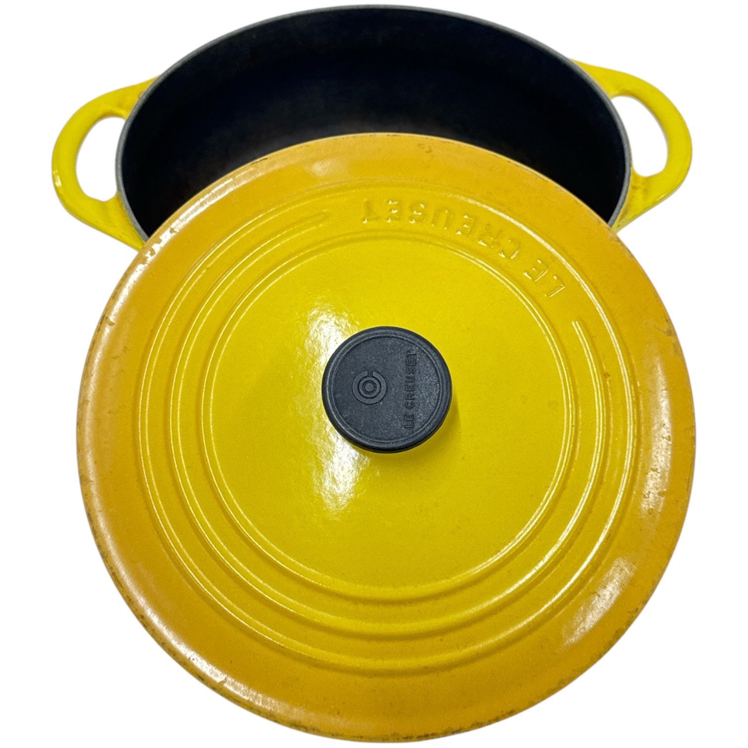 C975 D LE CREUSET ルクルーゼ ココット・ロンド 22cm イエロー 両手鍋