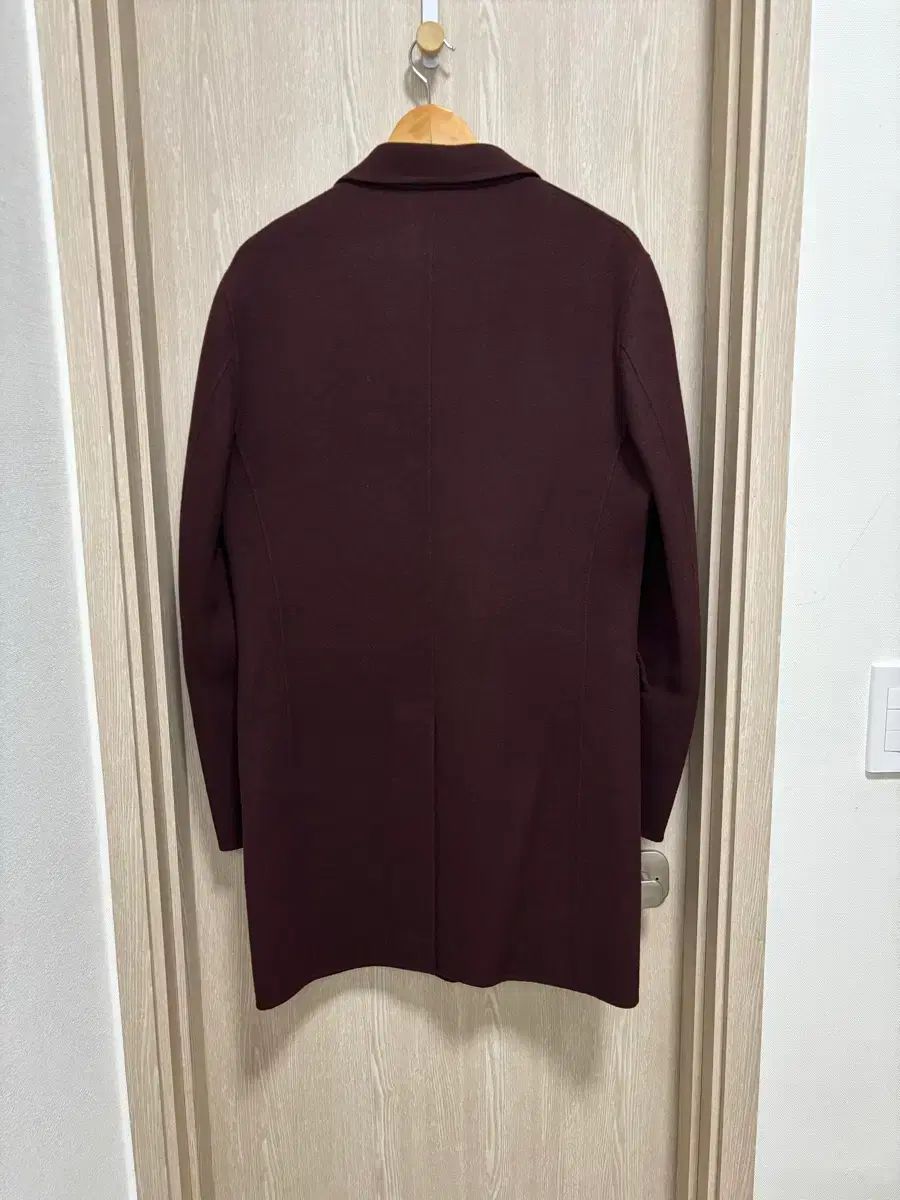 TIME HOMME ウールカシミアコート 100 105 バーガンディ アメカジ チェスターコート 