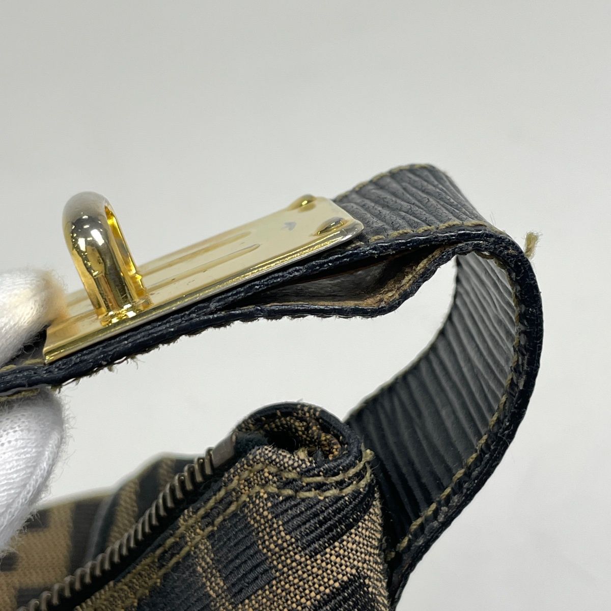 フェンディ FENDI ズッカ柄 ハンドバッグ バニティ ハンドバッグ