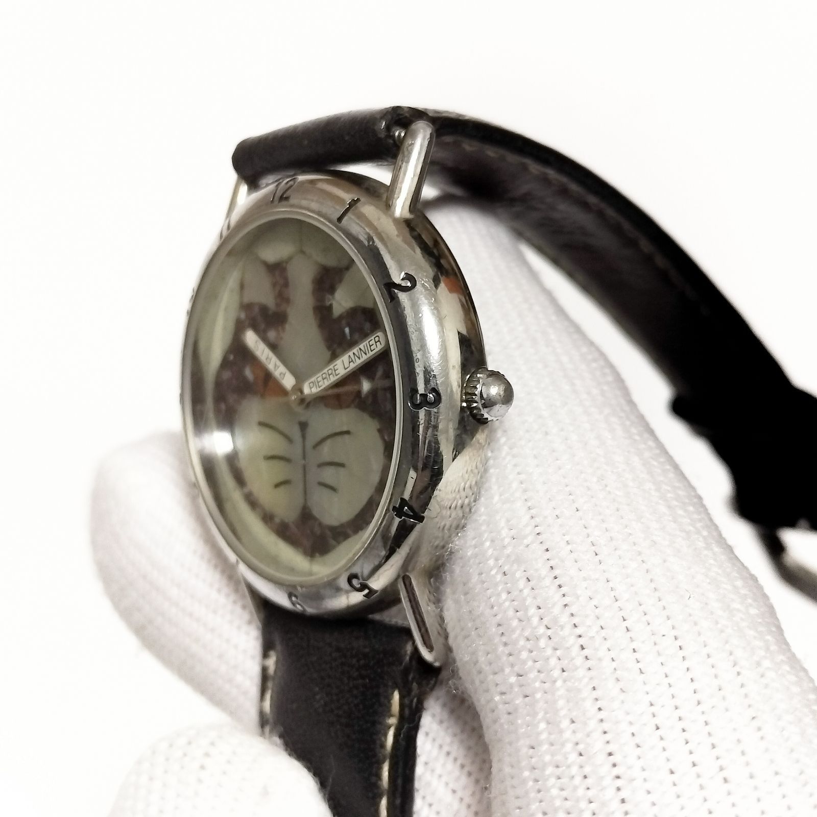 【専用】ピエールラニエ 腕時計 レディース 女性 猫 世界999本限定 Pierre Lannier ピエールラニエ 限定999本 モデルCHAT 猫デザイン 33mm