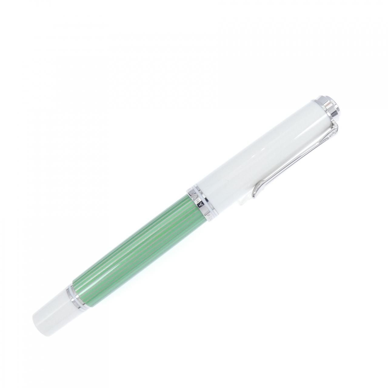 ペリカン スーベレーン M605 グリーンホワイト 万年筆 - メルカリ