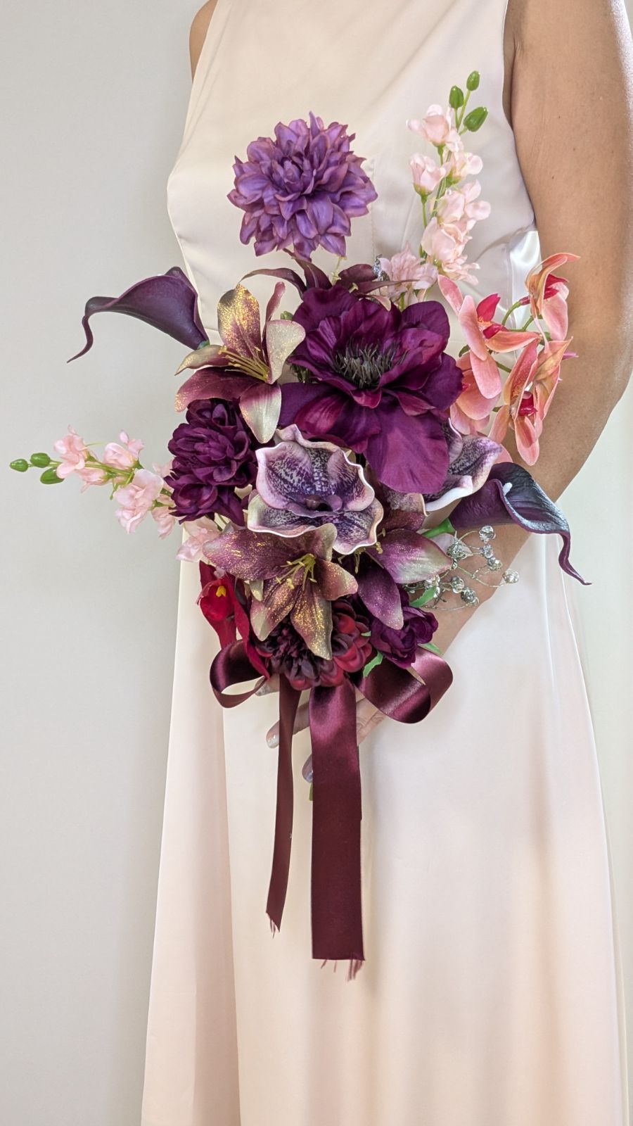 ウェディング アーティフィシャルフラワーブーケ クラッチブーケ 結婚