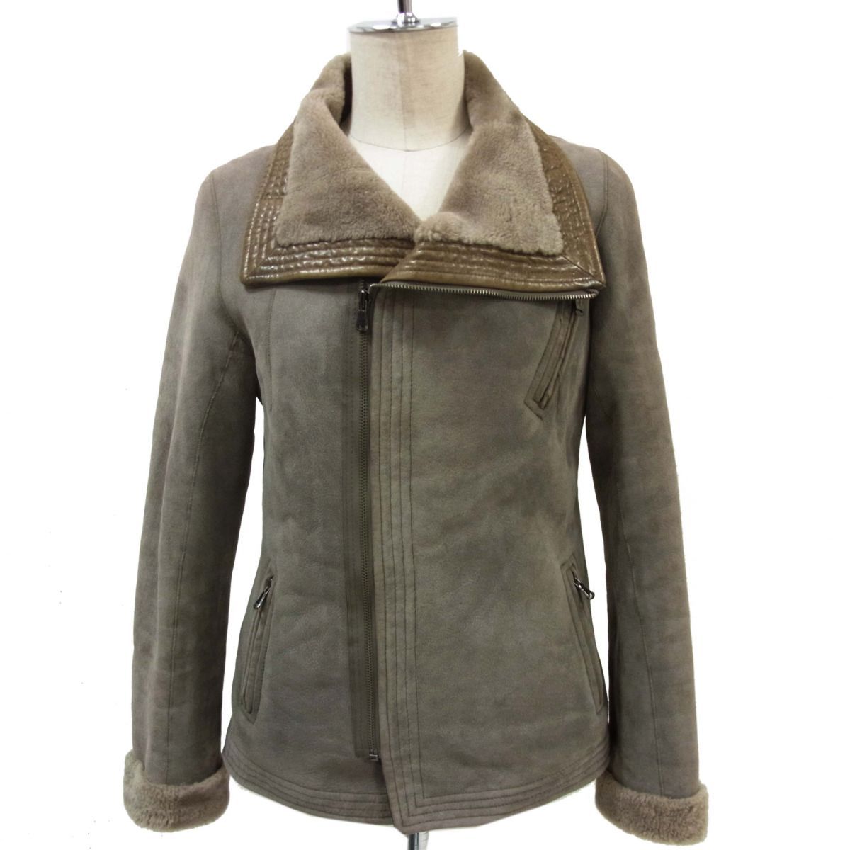 ◆PREMISE FOR theory luxe ムートンジャケット 羊革 USA製 冬物 セオリー リュクス レディース ◇PREMISE FOR theory luxe ムートンジャケット 羊革 USA製 冬物