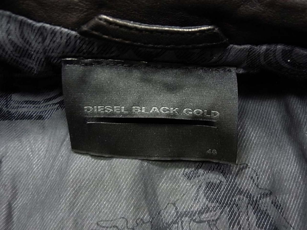◇DIESEL BLACKGOLD ディーゼルブラックゴールド ラムレザー 