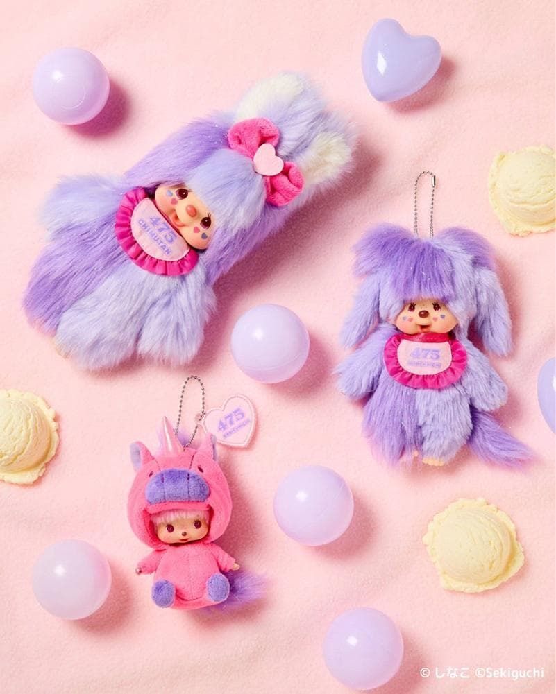 しなこ モンチッチ 475 コラボ 第二弾 2体セット 新品未開封 しなこ モンチッチ 475 コラボ 第2弾 3体セット タグ付き 原宿 限定