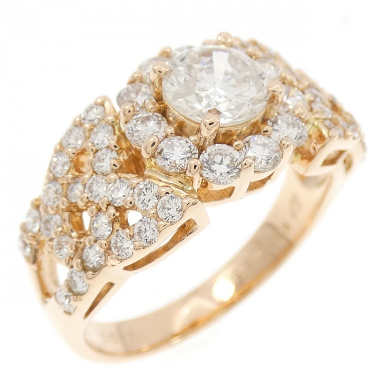 K 18 PG ダイヤモンド リング 0 62 CT