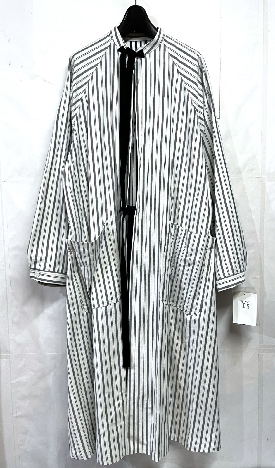 Yohji Yamamoto Y's｜ヨウジヤマモト ワイズ ストライプ ノーカラー