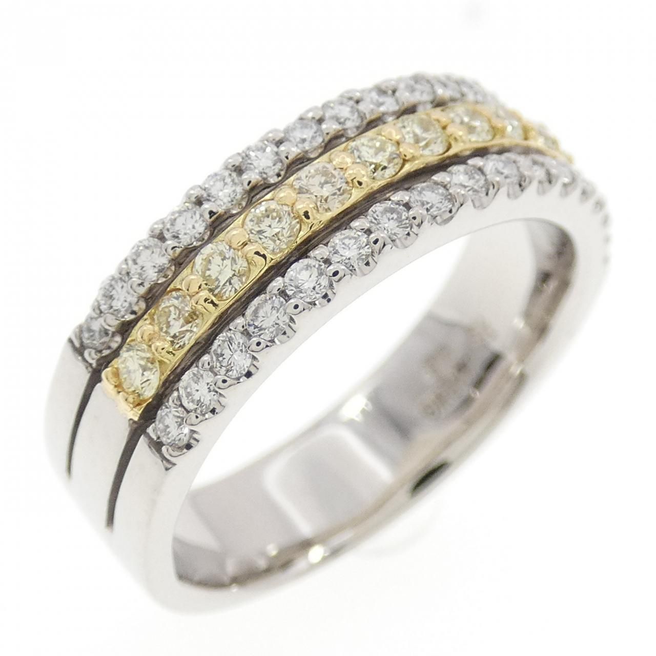 K18WG K18YG ダイヤモンド リング 0.55CT