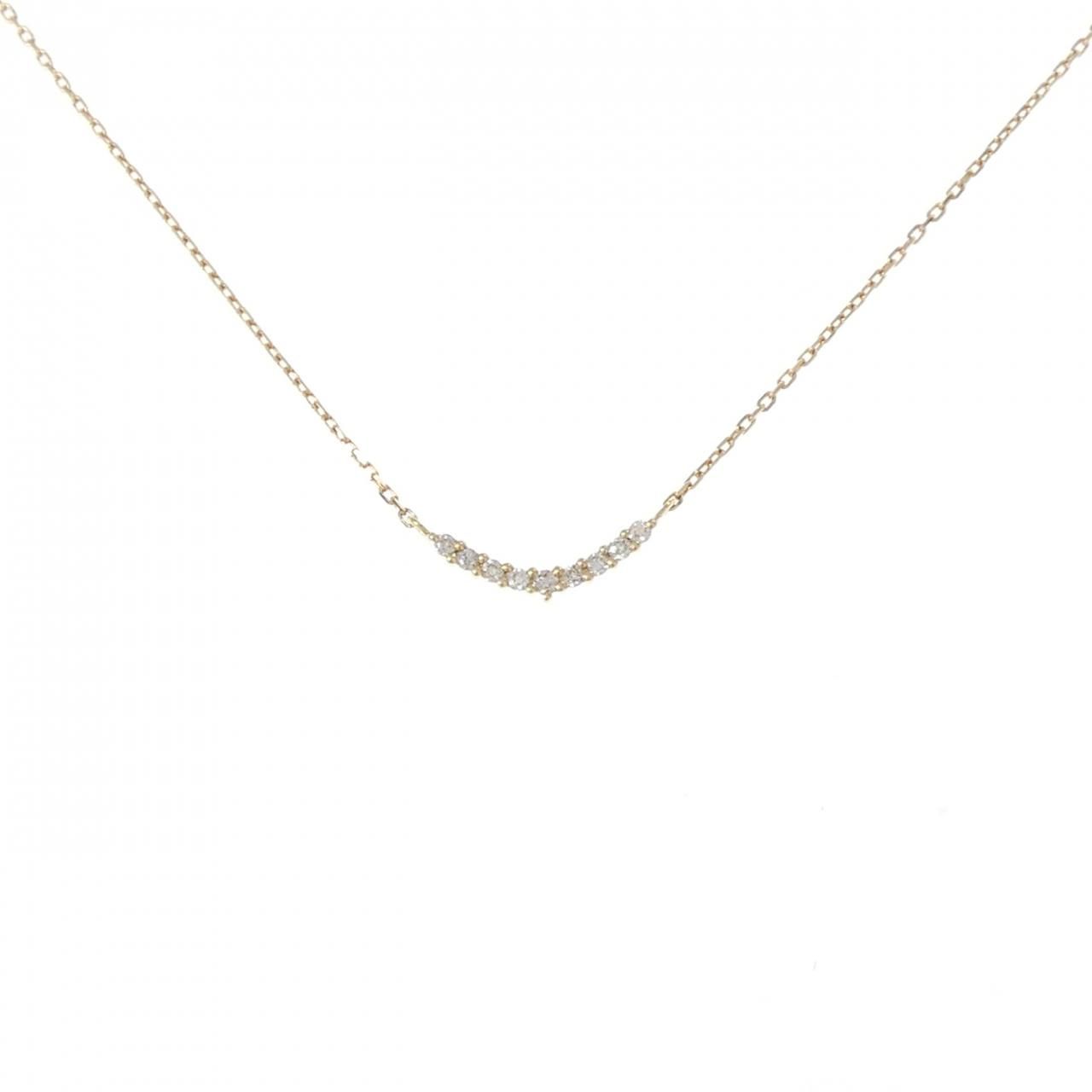 アガット ダイヤモンド ネックレス 0 04 CT