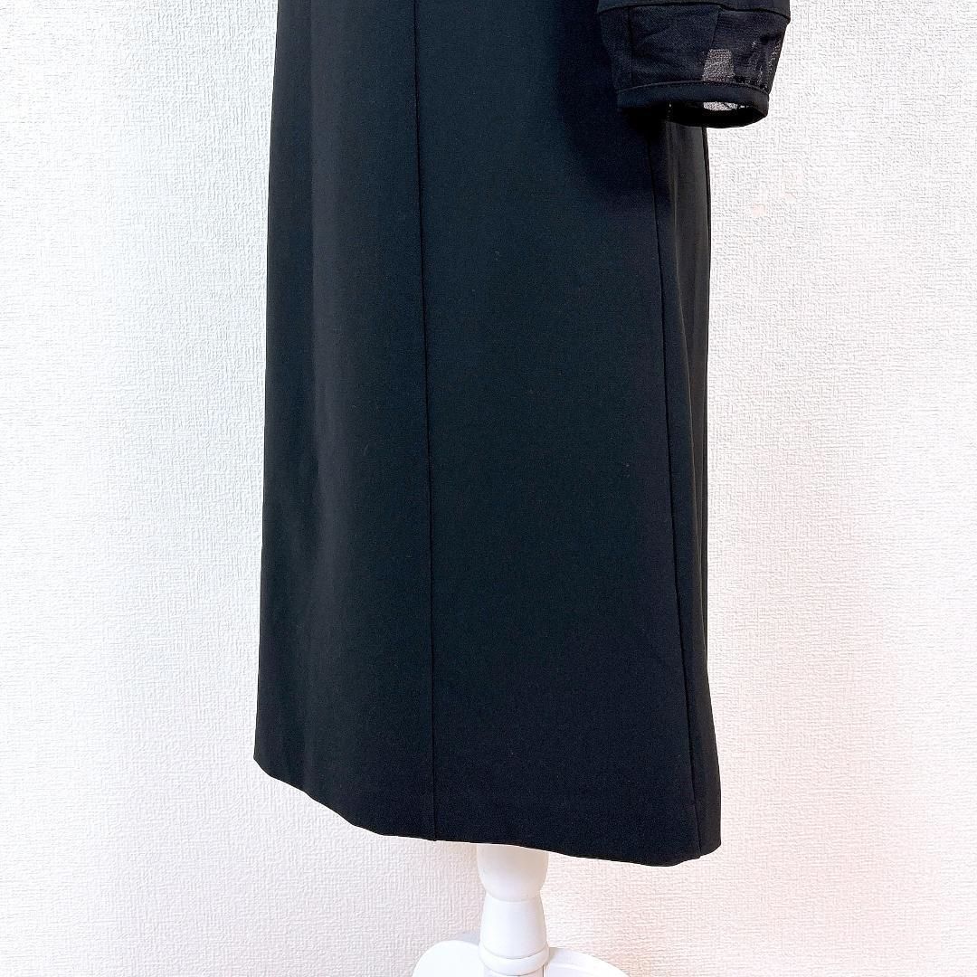 美品】 FOXEY NEW 最新 YORK 長袖ワンピース 袖シアーレース 38 FOXEY